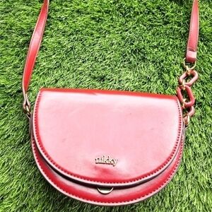 Nikky womens mini bag cross body gorgeous bag, color red  width 8, length 7inche